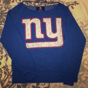 Off the shoulder NY GIANTS sweater